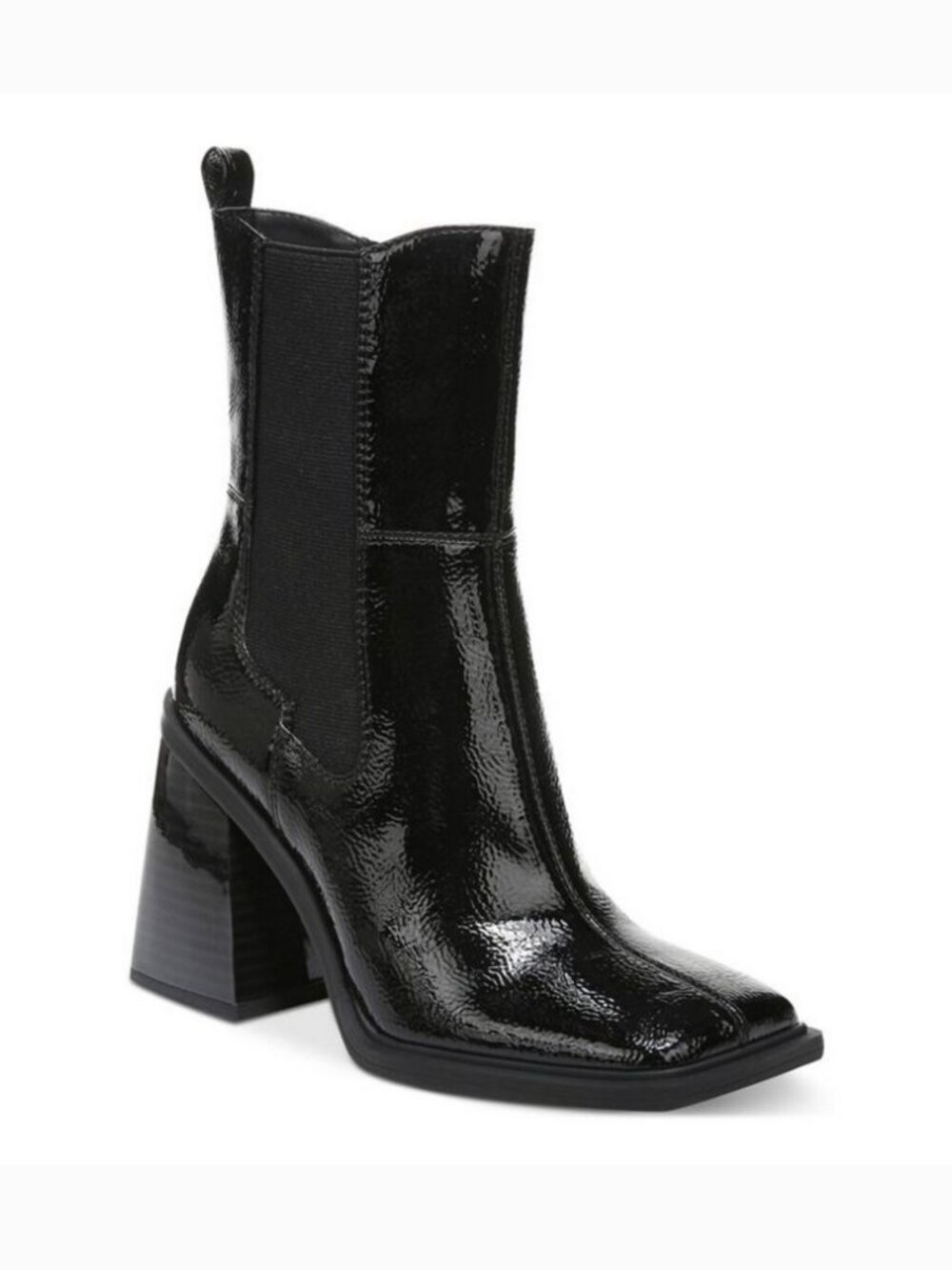 NEW Circus NY Black Chelsea Ankle Boots Lauren Square Toe Block Heel 9